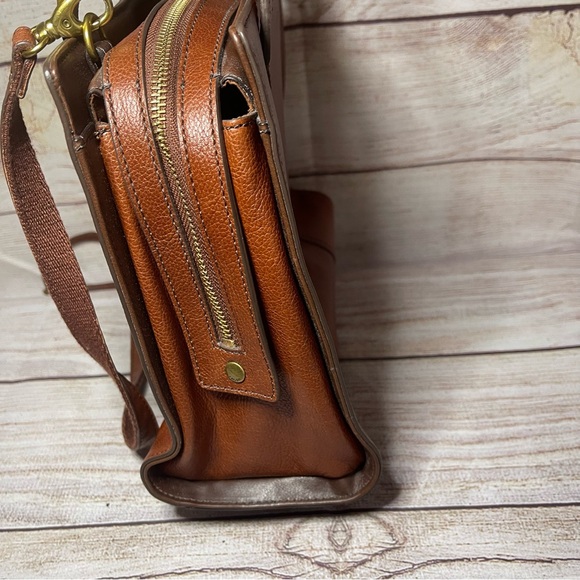 Fossil “Sara” Satchel Handbag Purse Leather - Picture 7 of 13